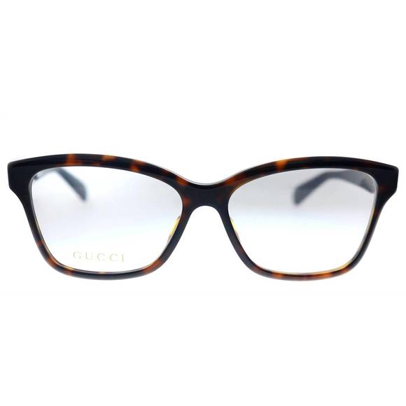 NEW GUCCI cat-eye acetate eyeglasses in havana - Picture 2 of 3